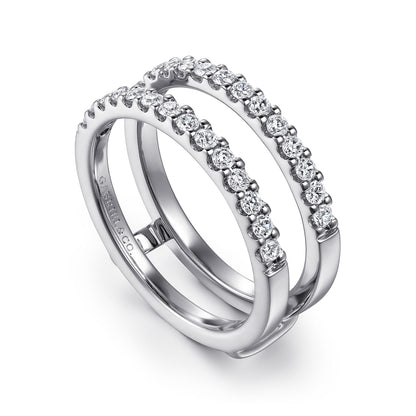 Platinum Diamond Ring Enhancer — Gabriel & Co. AN15829M-PT4JJ