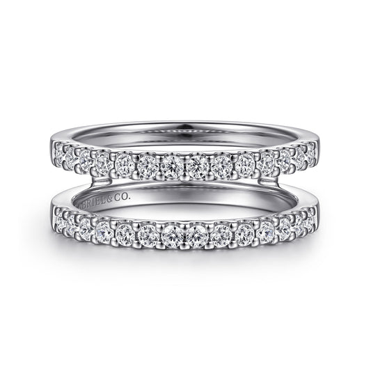 14K White Gold Diamond Ring Enhancer — Gabriel & Co. AN15829M-W44JJ