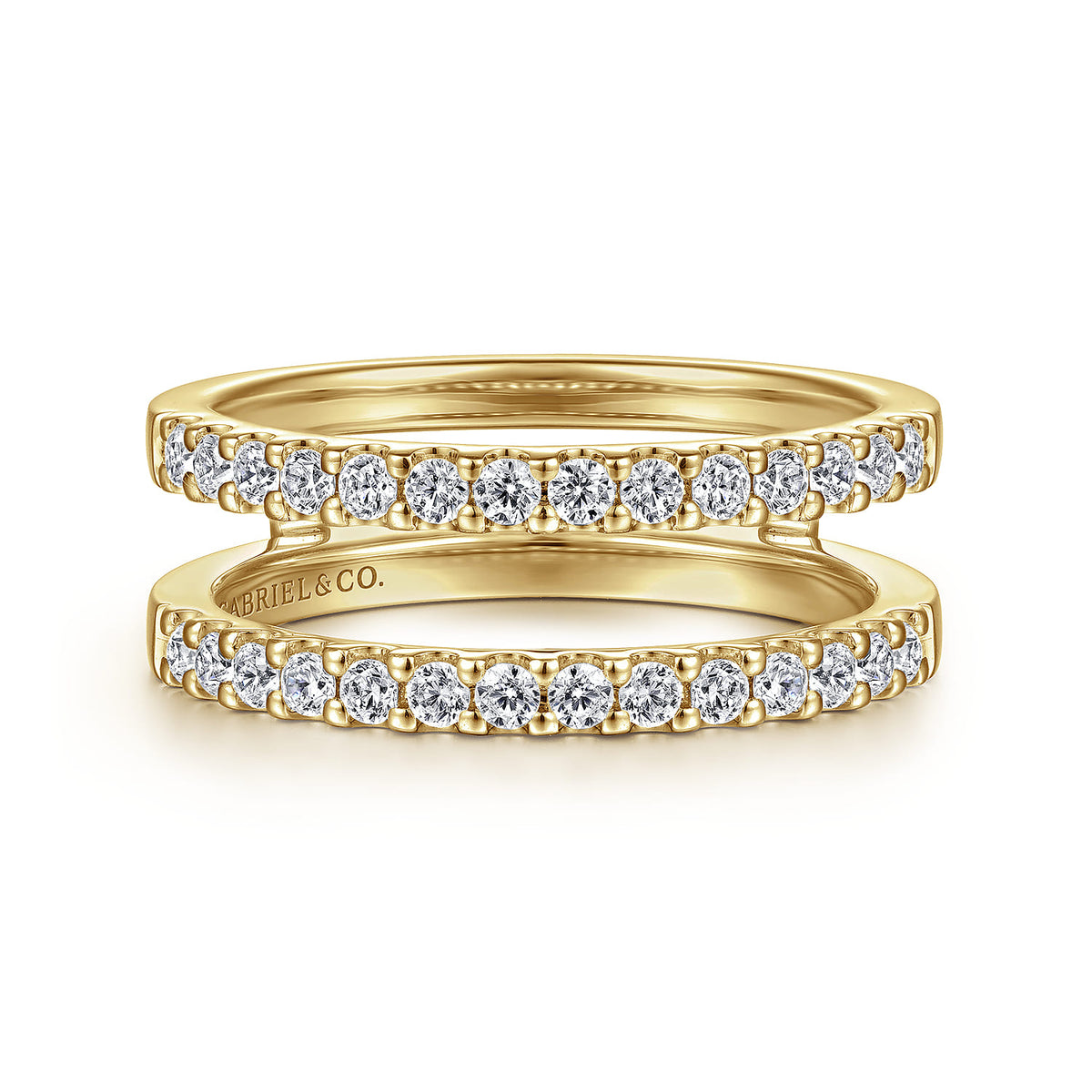 14K Yellow Gold Diamond Ring Enhancer — Gabriel & Co. AN15829M-Y44JJ