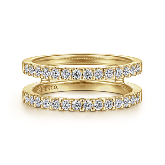 14K Yellow Gold Diamond Ring Enhancer — Gabriel & Co. AN15829M-Y44JJ