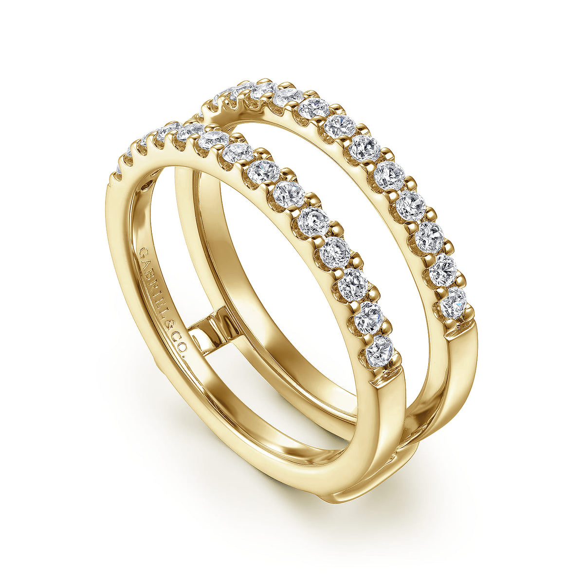 14K Yellow Gold Diamond Ring Enhancer — Gabriel & Co. AN15829M-Y44JJ