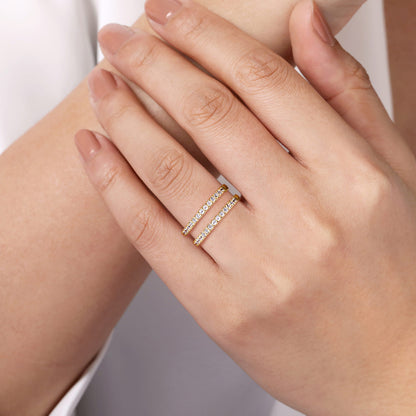14K Yellow Gold Diamond Ring Enhancer — Gabriel & Co. AN15829M-Y44JJ