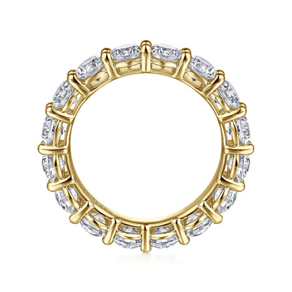 14K Yellow Gold Shared Prong Diamond Eternity Band — Gabriel & Co. AN16388-6Y44JJ