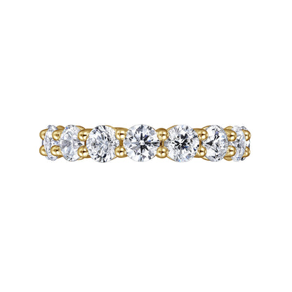 14K Yellow Gold Shared Prong Diamond Eternity Band — Gabriel & Co. AN16388-6Y44JJ