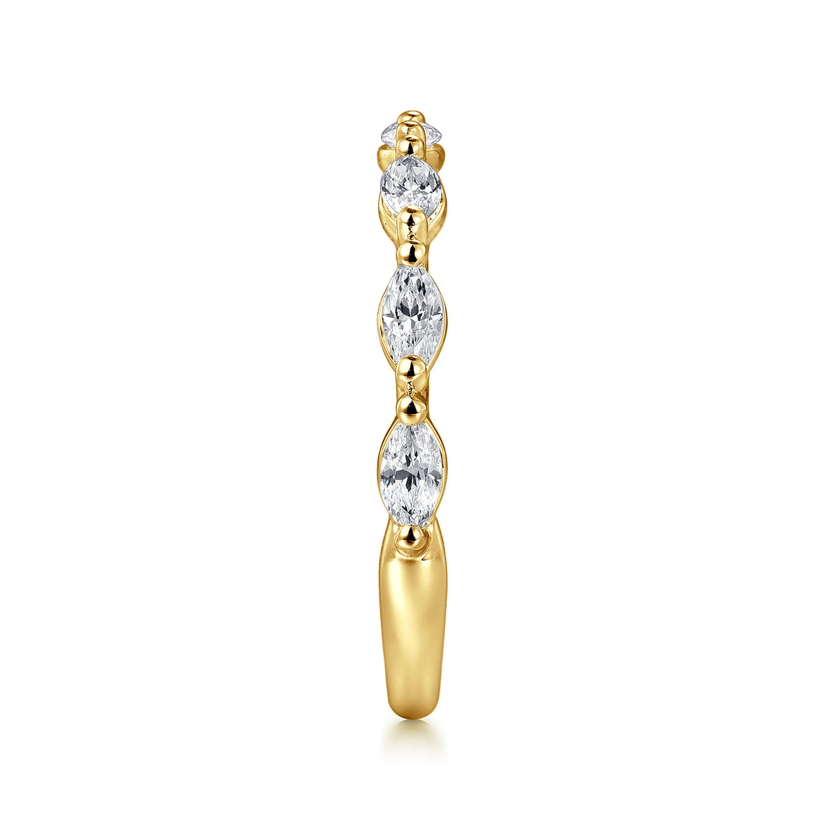 14K Yellow Gold Marquise Diamond Anniversary Band — Gabriel & Co. AN16425Y43JJ