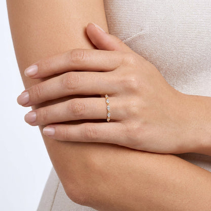 14K Yellow Gold Marquise Diamond Anniversary Band — Gabriel & Co. AN16425Y43JJ