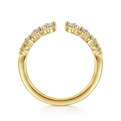 14K Yellow Gold Open Diamond Anniversary Band — Gabriel & Co. AN16649Y44JJ