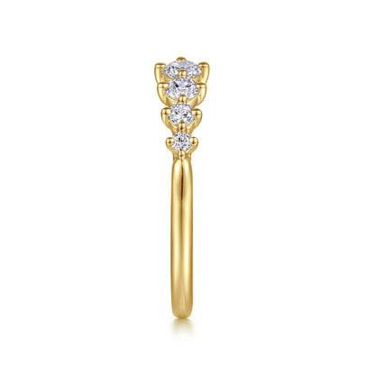 14K Yellow Gold Open Diamond Anniversary Band — Gabriel & Co. AN16649Y44JJ