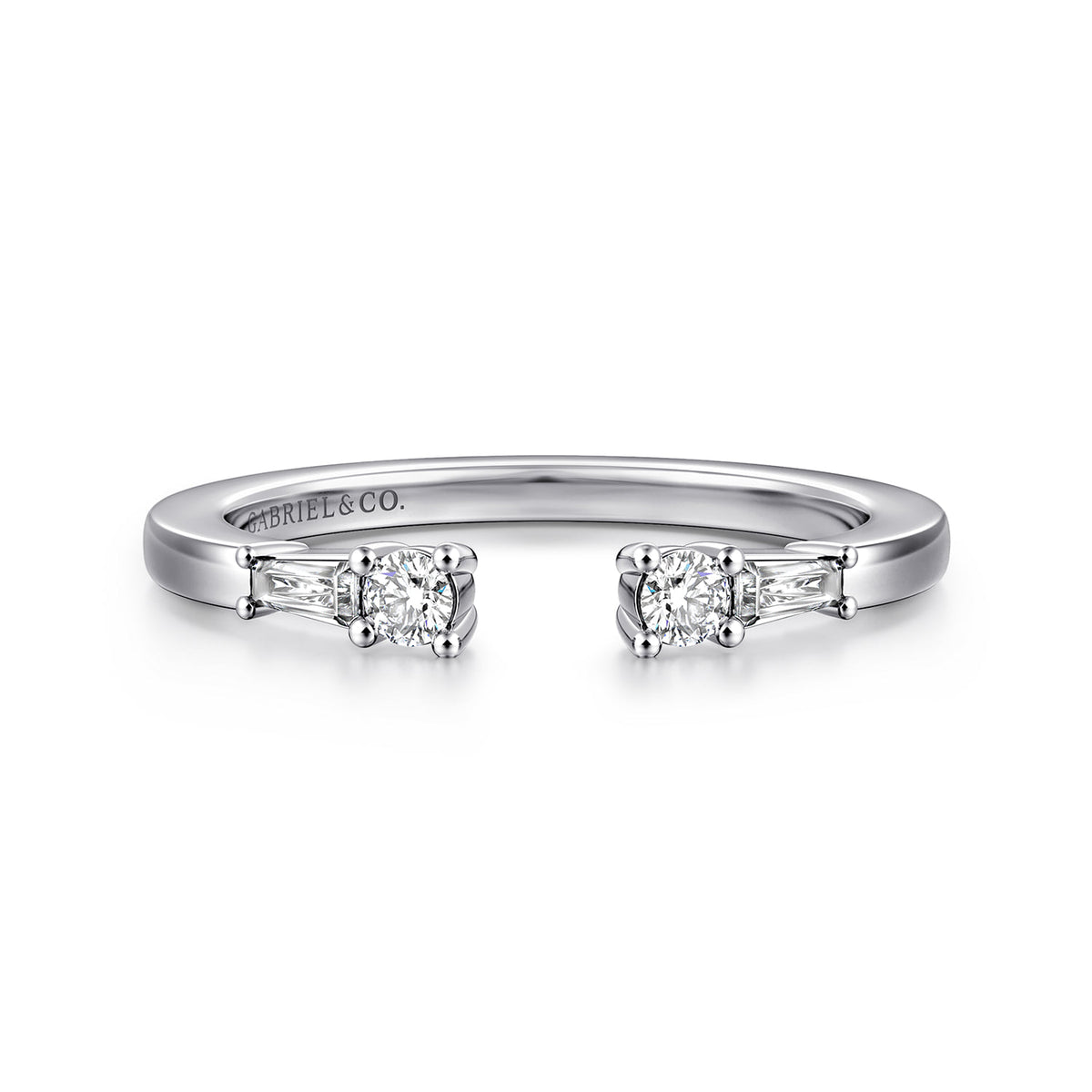 14K White Gold Diamond Anniversary Band — Gabriel & Co. AN16811W44JJ
