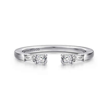 14K White Gold Diamond Anniversary Band — Gabriel & Co. AN16811W44JJ
