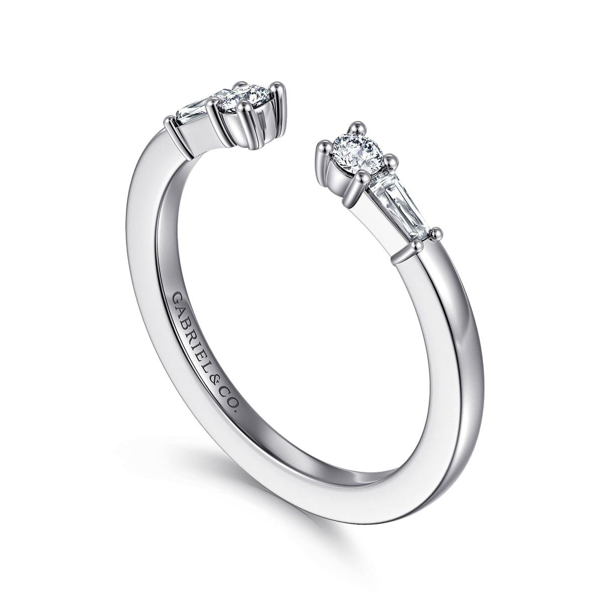 14K White Gold Diamond Anniversary Band — Gabriel & Co. AN16811W44JJ