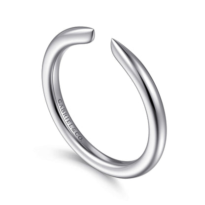 14K White Gold Thin Open Anniversary Band — Gabriel & Co. AN16815W4JJJ