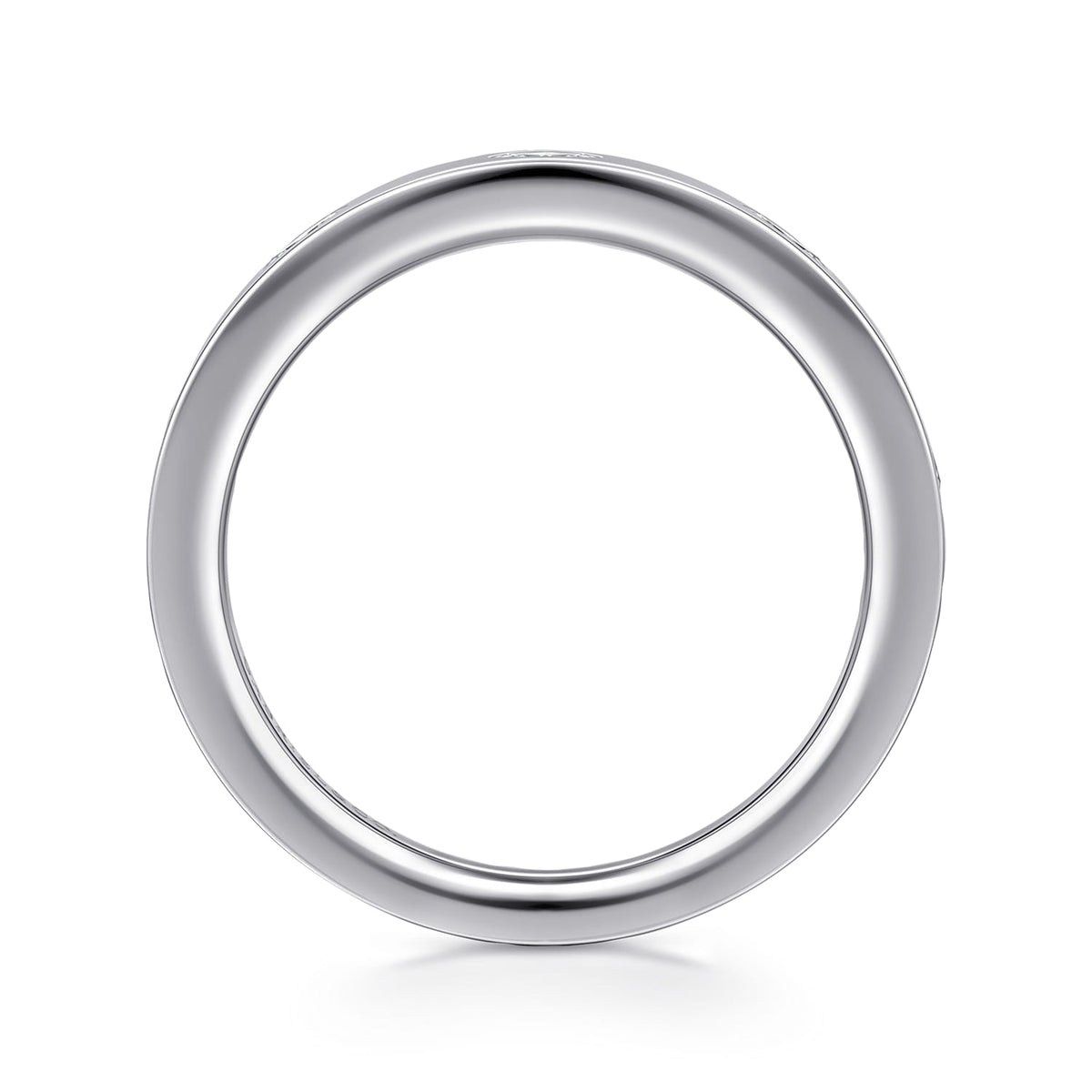 14K White Gold 5 Stone Flush Set Marquise Diamond Cigar Band — Gabriel & Co. AN16853W43JJ