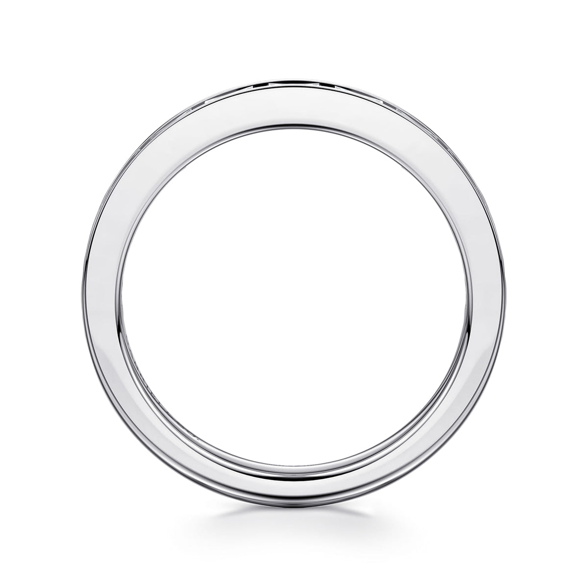 14K White Gold Channel Set Baguette Diamond Anniversary Band — Gabriel & Co. AN16886W43JJ