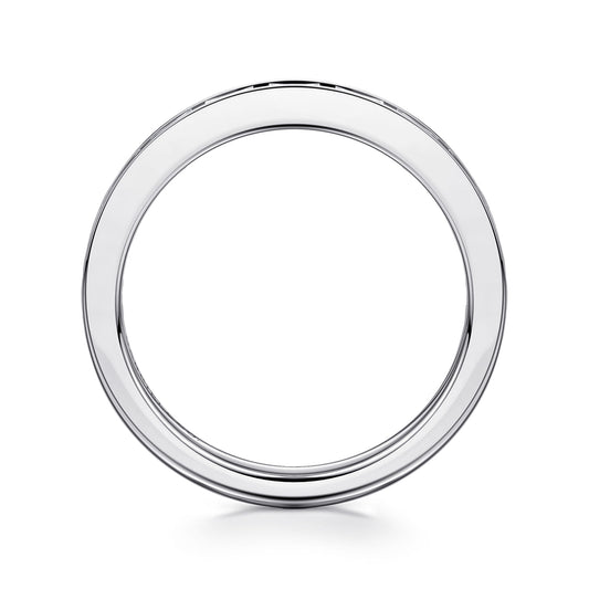 14K White Gold Channel Set Baguette Diamond Anniversary Band — Gabriel & Co. AN16886W43JJ