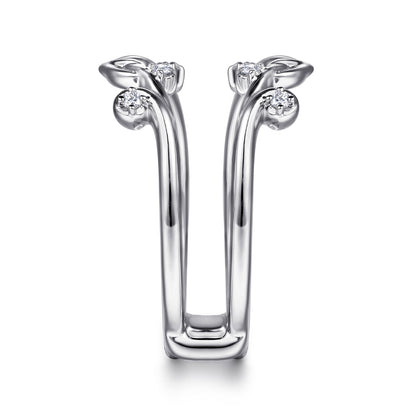 14K White Gold Prong set Diamond Ring Enhancer — Gabriel & Co. AN16946M-W44JJ