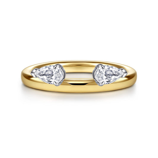 14K Yellow Gold Pear Diamond Enhancer — Gabriel & Co. AN16971Y44JJ