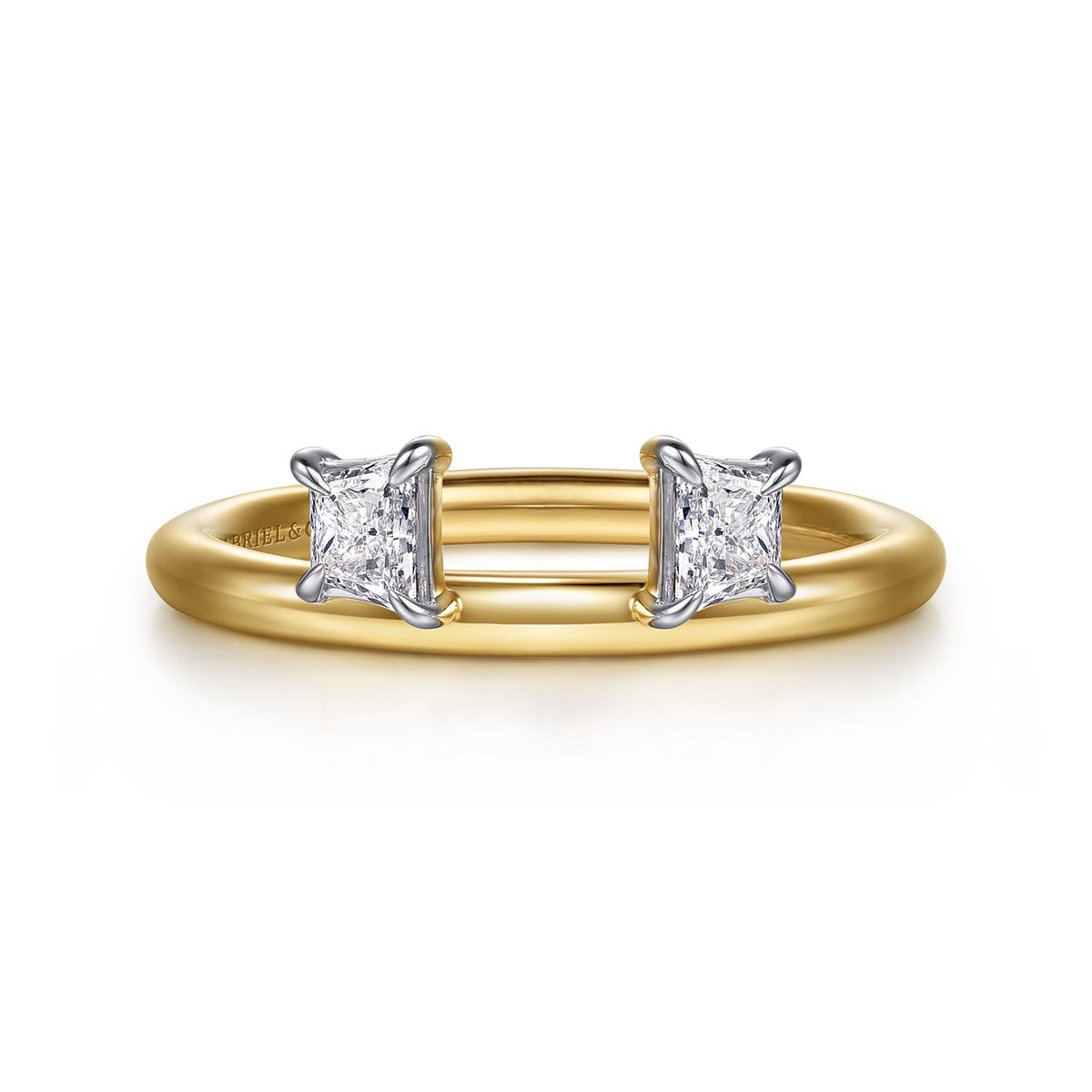 14K Yellow Gold Trapezoid Diamond Enhancer — Gabriel & Co. AN16972Y43JJ