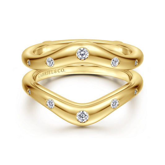 14K Yellow Gold Diamond Ring Enhancer — Gabriel & Co. AN17013S-Y44JJ