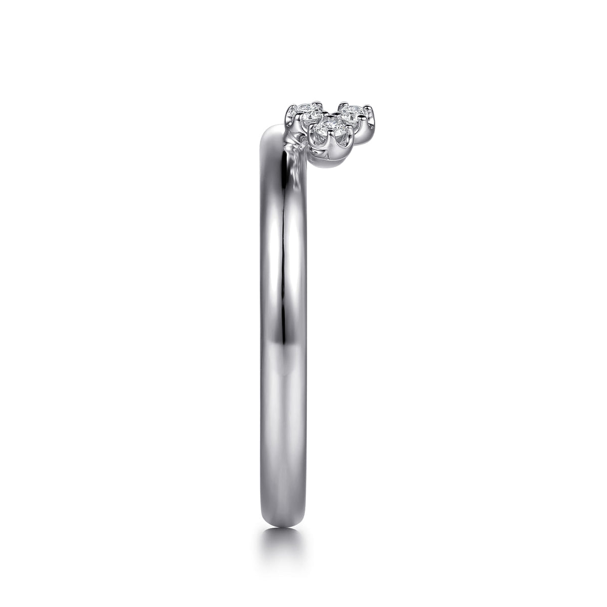 14K White Gold Butter Cup Setting Cluster Diamond Enhancer — Gabriel & Co. AN17020W44JJ
