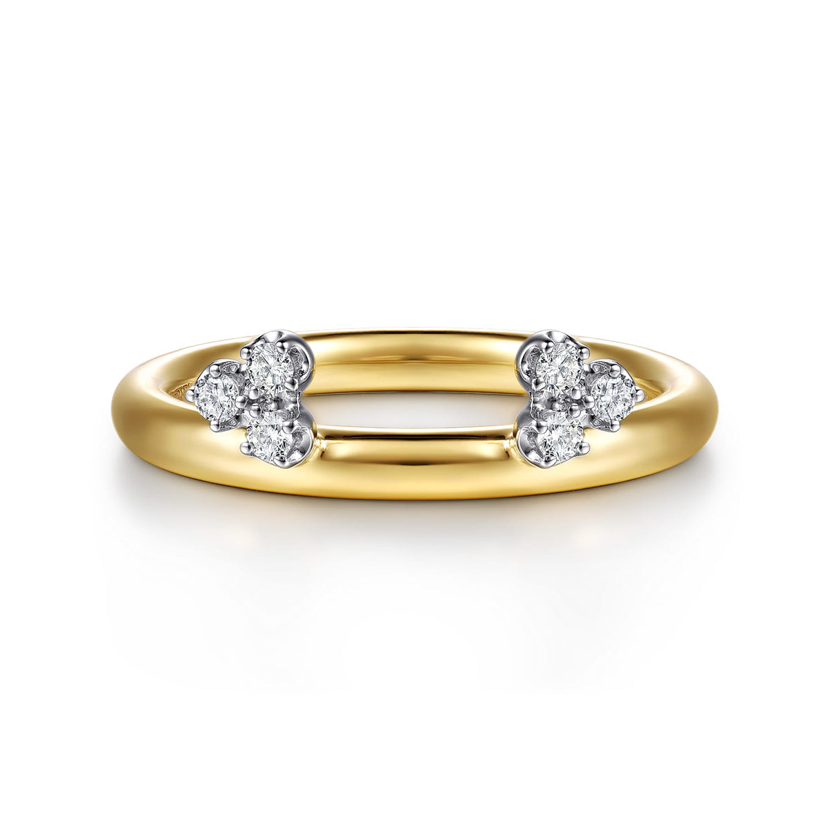 14K Yellow Gold Butter Cup Setting Cluster Diamond Enhancer — Gabriel & Co. AN17020Y44JJ