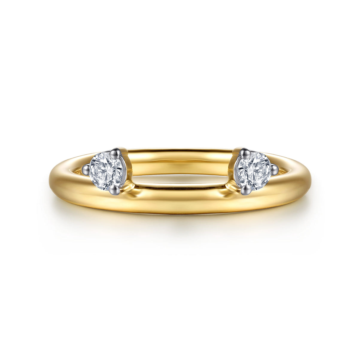 14K Yellow Gold Prong Setting Diamond Enhancer — Gabriel & Co. AN17021Y44JJ