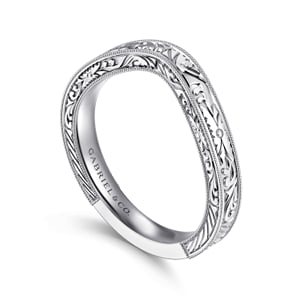 14K White Gold Anniversary Band — Gabriel & Co. AN17144W4JJJ