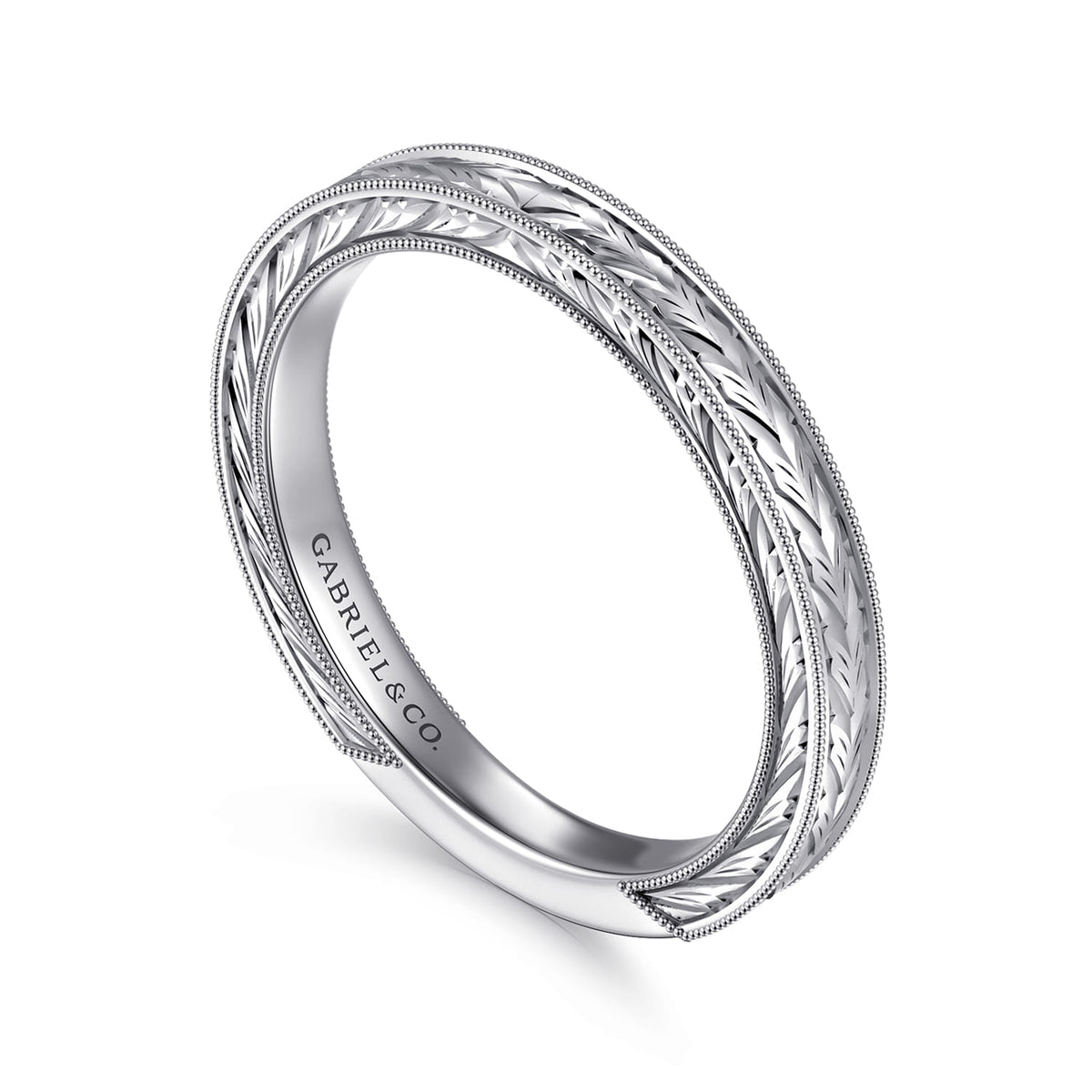 14K White Gold Diamond Anniversary Band — Gabriel & Co. AN17145W4JJJ