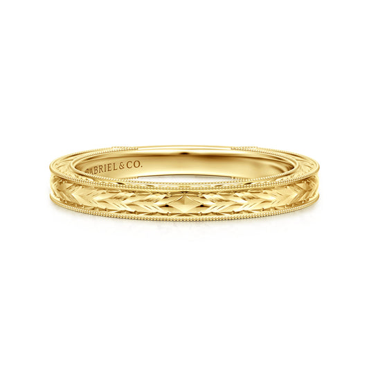 14K Yellow Gold Anniversary Band — Gabriel & Co. AN17145Y4JJJ