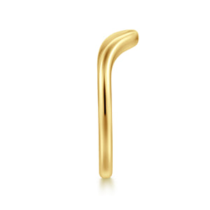  Curved 14K Yellow Gold Anniversary Band — Gabriel & Co. AN17161Y4JJJ
