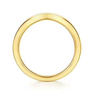  Curved 14K Yellow Gold Anniversary Band — Gabriel & Co. AN17162Y4JJJ