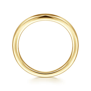 Curved 14K Yellow Gold Anniversary Band — Gabriel & Co. AN17166Y4JJJ