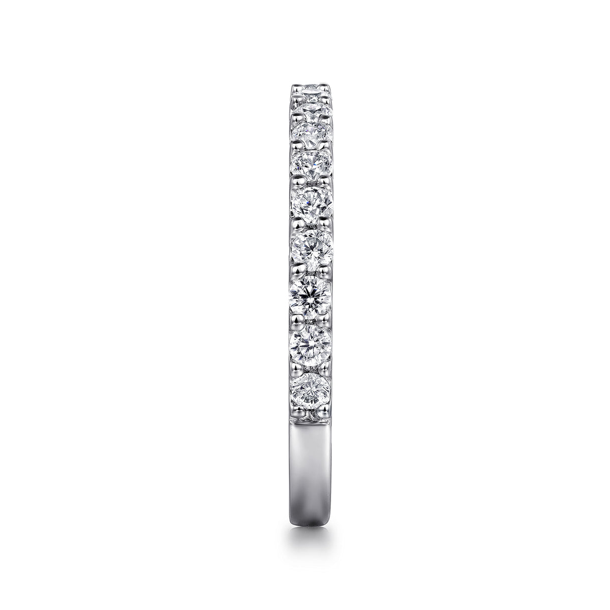 Platinum Shared Prong Diamond Wedding Band — Gabriel & Co. AN7574PT4JJ