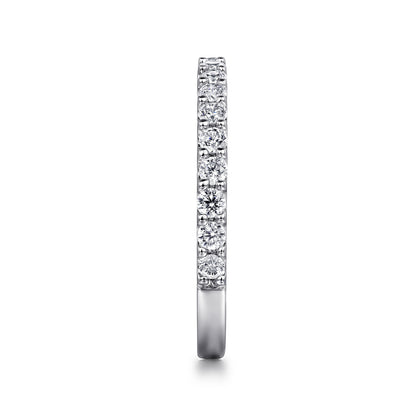 Platinum Shared Prong Diamond Wedding Band — Gabriel & Co. AN7574PT4JJ