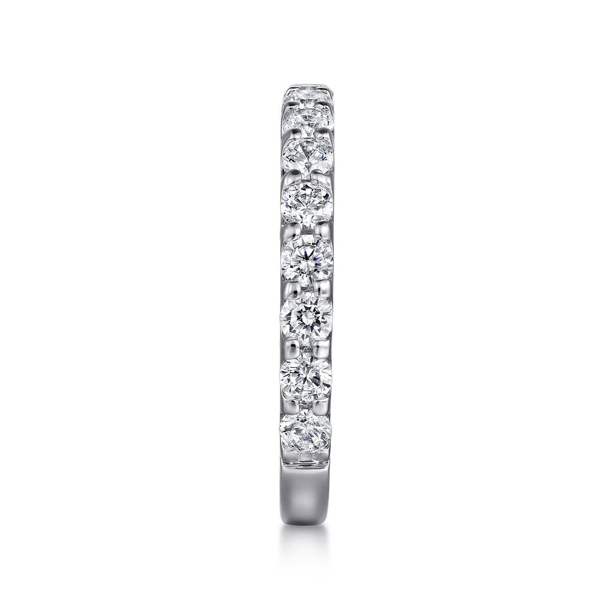 Platinum Shared Prong Diamond Wedding Band — Gabriel & Co. AN7576PT4JJ