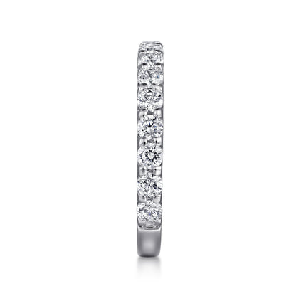 Platinum Shared Prong Diamond Wedding Band — Gabriel & Co. AN7576PT4JJ
