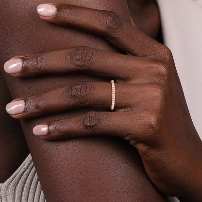 14K Rose Gold Diamond Wedding Band — Gabriel & Co. AN7577K44JJ