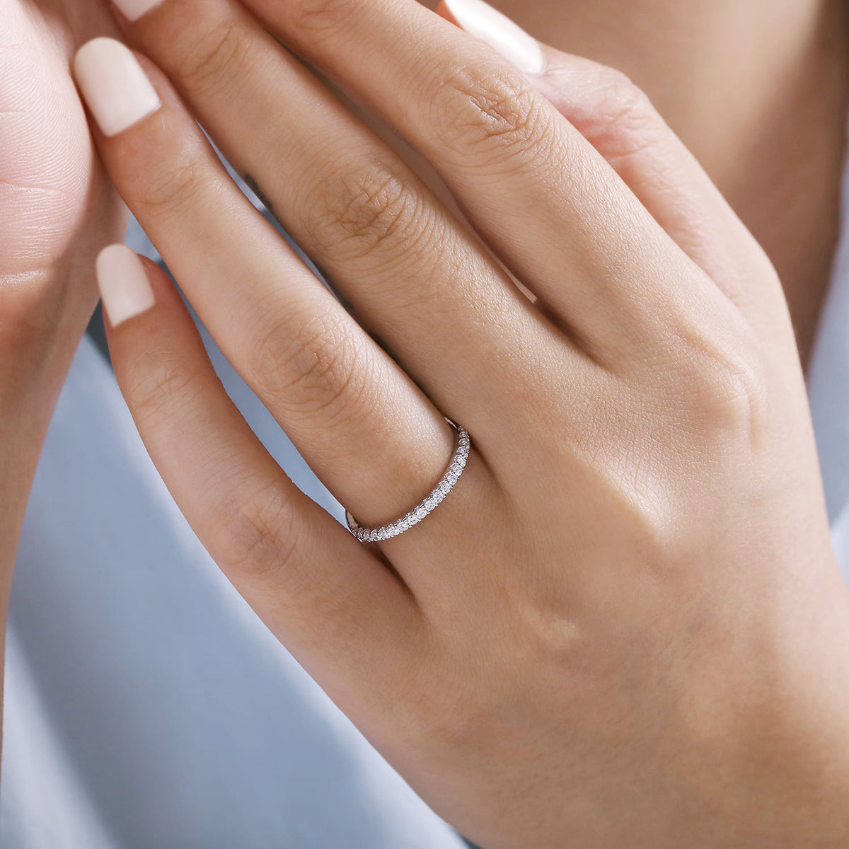 Platinum Diamond Wedding Band — Gabriel & Co. AN7577PT4JJ