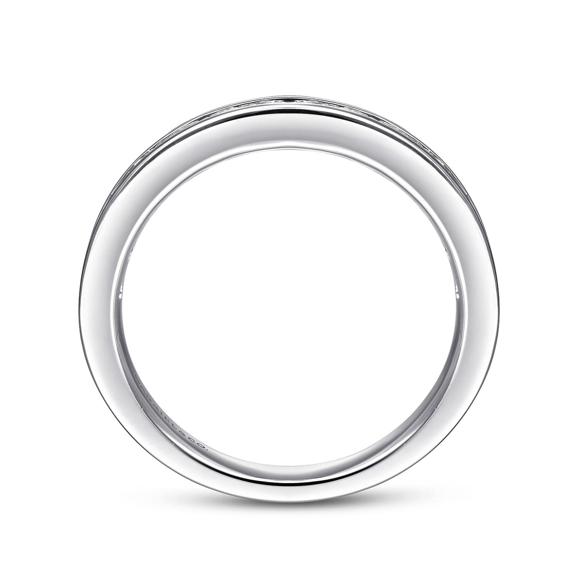 Platinum Channel Classic Diamond Ring Wedding Band — Gabriel & Co. AN7578PT4JJ