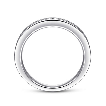 Platinum Channel Classic Diamond Ring Wedding Band — Gabriel & Co. AN7578PT4JJ