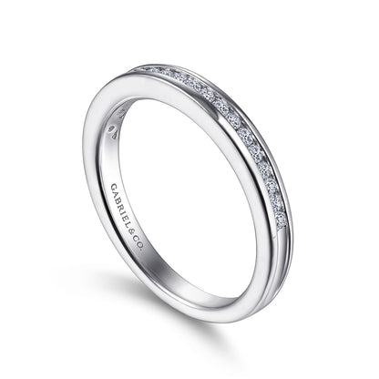 Platinum Channel Classic Diamond Ring Wedding Band — Gabriel & Co. AN7578PT4JJ