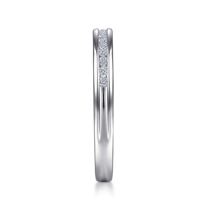 Platinum Channel Classic Diamond Ring Wedding Band — Gabriel & Co. AN7578PT4JJ