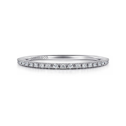 Platinum Prong Set Diamond Wedding Band — Gabriel & Co. AN7650PT4JJ