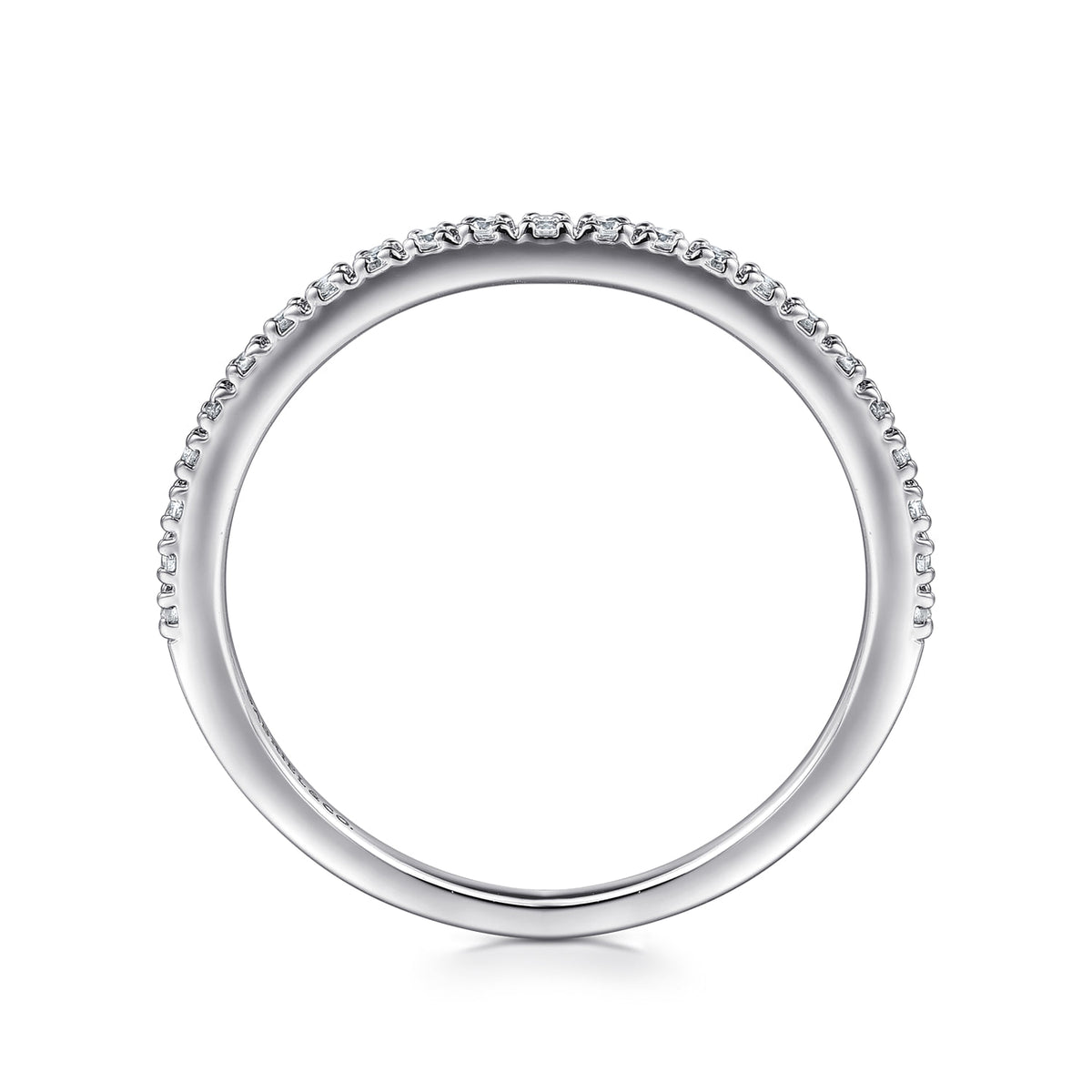 Platinum Prong Set Diamond Wedding Band — Gabriel & Co. AN7650PT4JJ