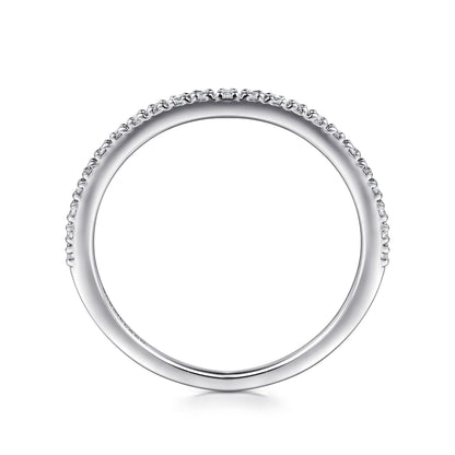 Platinum Prong Set Diamond Wedding Band — Gabriel & Co. AN7650PT4JJ