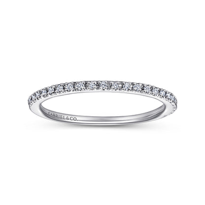 Platinum Prong Set Diamond Wedding Band — Gabriel & Co. AN7650PT4JJ