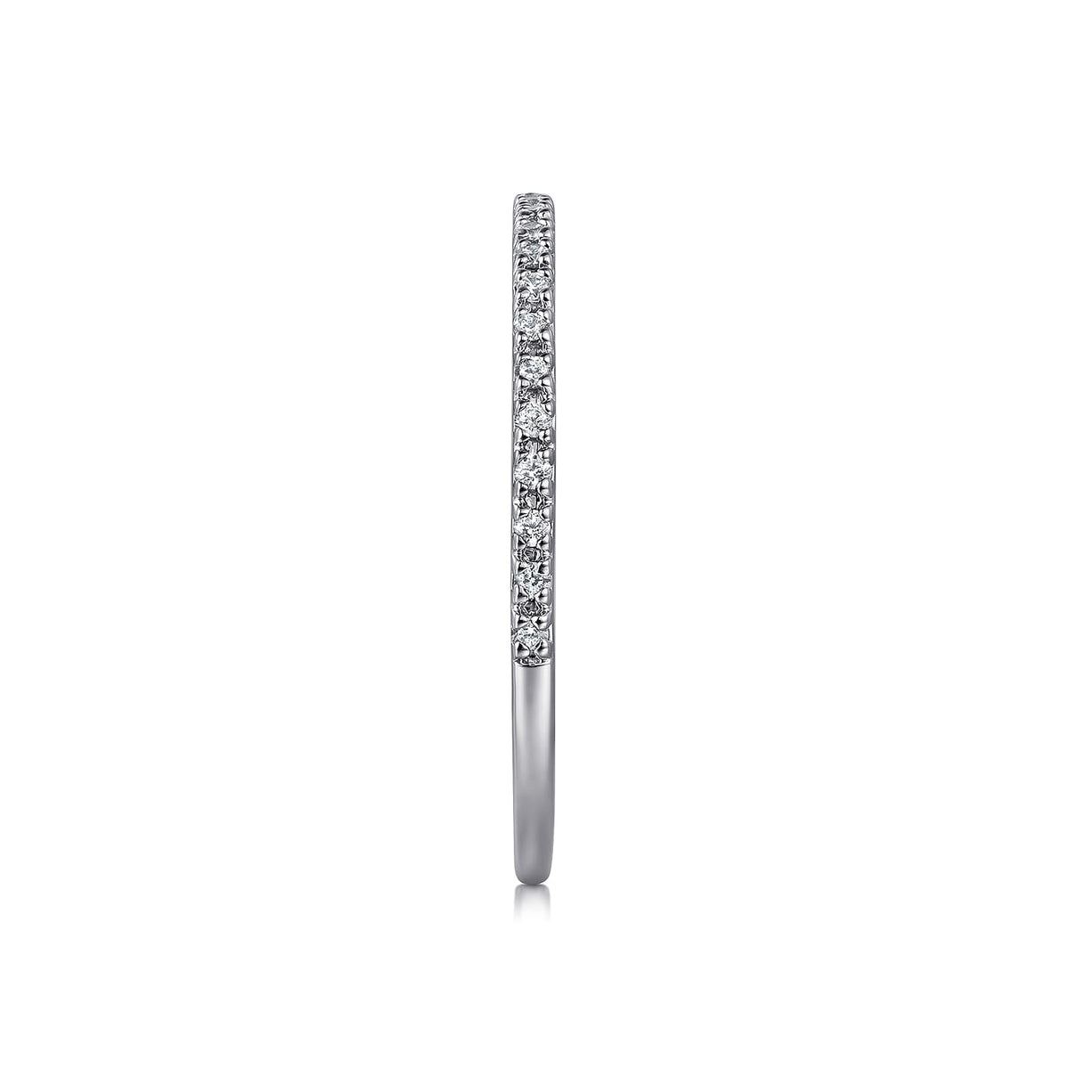 14K White Gold Prong Set Diamond Wedding Band — Gabriel & Co. AN7650W44JJ