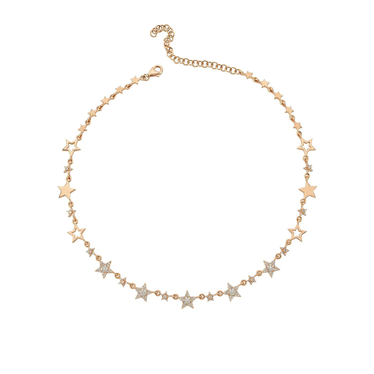 Bee Goddess Sirius Star Gold Diamond Choker