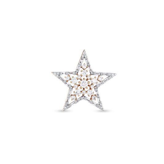 Bee Goddess Sirius Star Gold Diamond Single  Earring