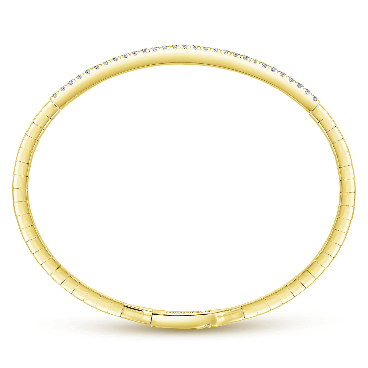 14K Yellow Gold Diamond Bangle — Gabriel & Co. BG3716-62Y45JJ